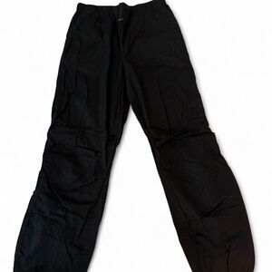 Black parachute / cargo pants.  Love & fire. Size XS.
